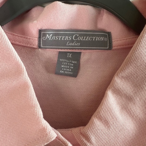 Masters Collection Ladies Pink Golf Polo Short Sleeves - Picture 3 of 6